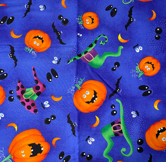 Vintage Halloween Cotton Fabric by VIP Cranston: 43