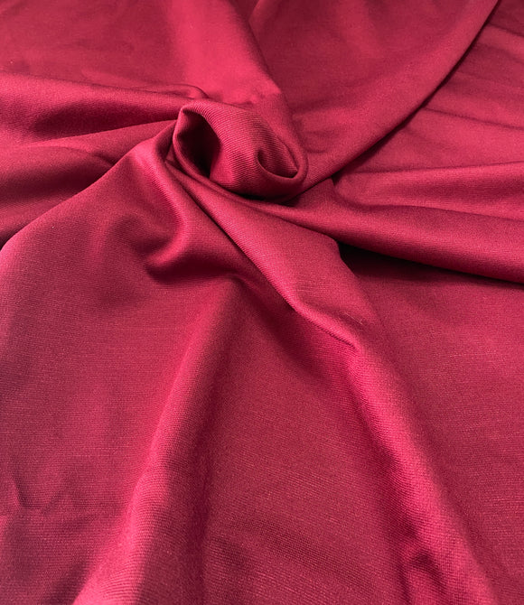 Burgundy Stretch Fabric: Sold as a Piece