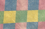 Pastel Gingham Square Flannel Fabric: Sold by FQ