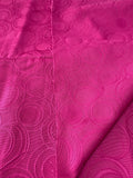 Sophisticated Pink Circle Design Fabric: Sold as a Piece- 54" by 34"