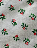 Holly Days Cotton Fabric: Sold as Fat Quarters