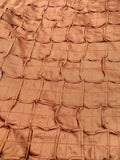 Taffeta Specialty Fabric, Pleated in 1.5" squares, Bronze/Copper color 47" wide, sold by the yard