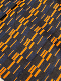 Orange, Indigo & Black Cotton Flannel  42/43" wide, Sold by the Yard