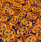 Jack O' Lanterns Galore fabric- designed by Lauren Lee Ltd for Jo-Ann stores, Sold by 1/2 yard pieces