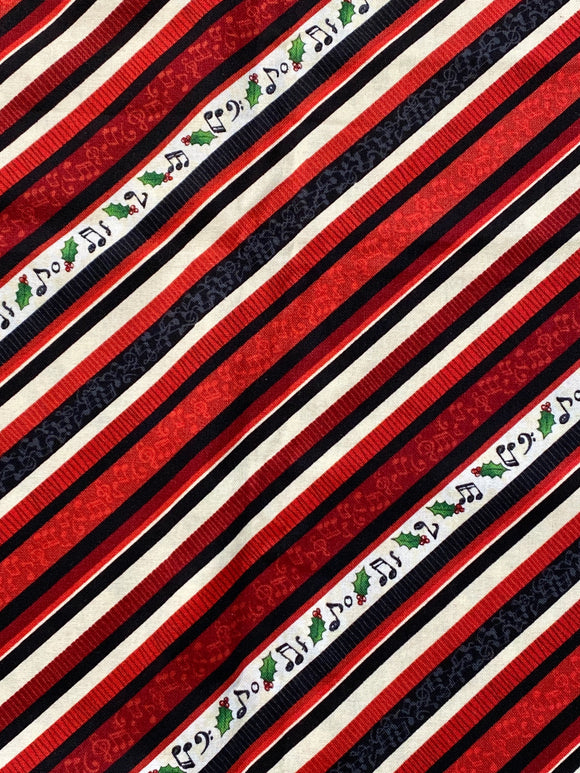 Striped Christmas Fabric 
