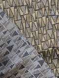 Tapestry-type Fabric in Greys & Golds: Sold by the Piece