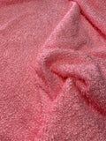 Bright Rose Pink Curly Faux Fur Fabric: Sold by 1/2 yard