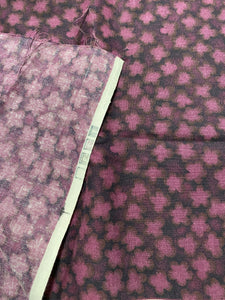 Burgundy Batik-Style Cotton Fabric: Elegant & Gorgeous- 44" Wide x 1 yard