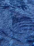 Soft Faux Fur Fabric- Blue: Sold by the 1/2 Yard