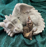 Wizard Pin by JJ Jonette: from the 1980's, Large, Bronze Color
