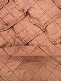 Taffeta Specialty Fabric, Pleated in 1.5" squares, Bronze/Copper color 47" wide, sold by the yard