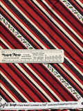 Striped Christmas Fabric "Joyful Noise" by Tara Reed for SSI: 45" wide, sold by the half yard, Cotton