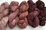 COCOA DRAGON Color-Gradient Yarn Set includes 5 skeins  of 100% Baby Alpaca