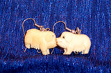 Critter Earrings Vintage: Rabbits or Piggies