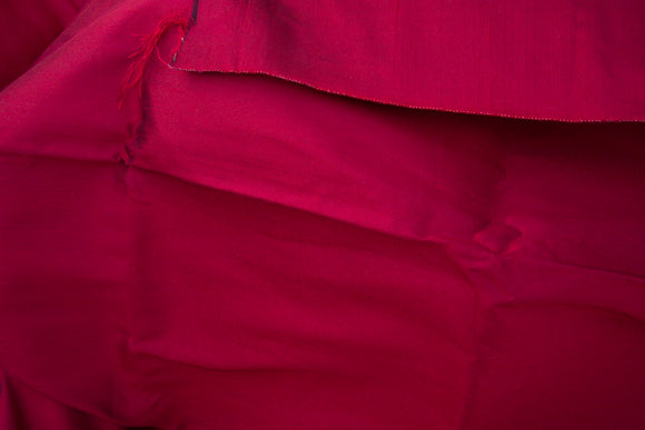 Vintage Red Sharkskin fabric piece 44/45