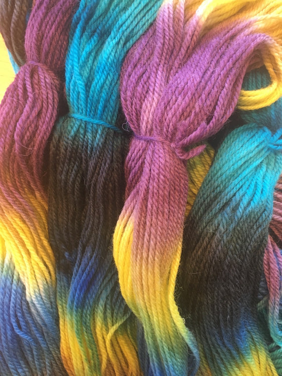 CARNIVALE Worsted Wool Yarn- Hand Painted
