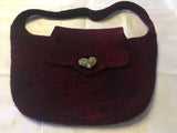 RUBY RED Felted Purse