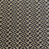 Black & Gold Geometric Brocade Fabric- 56" wide, sold by the yard