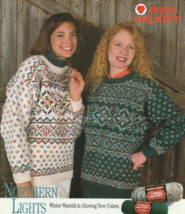 2 Knitted Sweater  Patterns for Digital Download