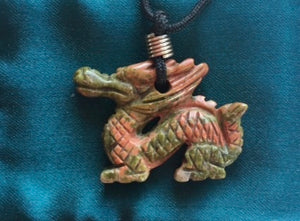 Vintage Carved Dragon Pendants