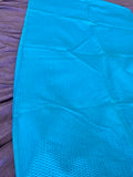 Vintage Turquoise Cotton Plisse' 42" wide sold as a 2 yard piece