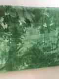 Batik Cotton Fabric 46" x 1 yard in blue or green print- your choice