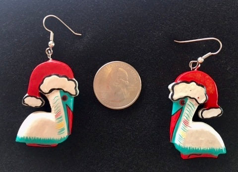 Vintage christmas earrings top