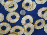 Cotton Pineapple Fabric: 2 yard piece by Tori Richard Ltd.