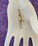 Vintage Pinocchio Earrings from the 1970's, Articulated and Petite