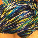 STARRY NIGHT- A 1 pound hank of bulky hand-painted Merino yarn