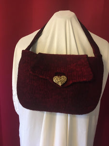 RUBY RED Felted Purse