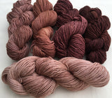 COCOA DRAGON Color-Gradient Yarn Set includes 5 skeins  of 100% Baby Alpaca