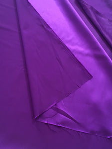 Stretch Satin by Lauren Hancock, Grape color, 57/59" wide, Sold by the yard.