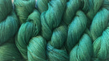 EVERGREEN Wool & Tencel Sock/Fingering Yarn- Kettle Dyed