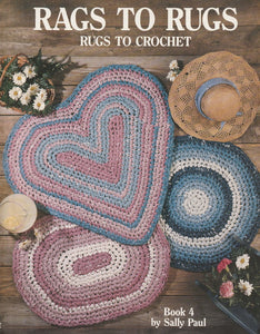 3 Crocheted Rag Rug Patterns for Digital Download
