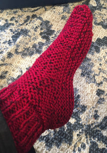 DIGITAL Bed Sock Pattern- Knitting