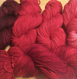 DRAGON'S HEART Color Gradient Set Set of 5 skeins of Merino/Cashmere
