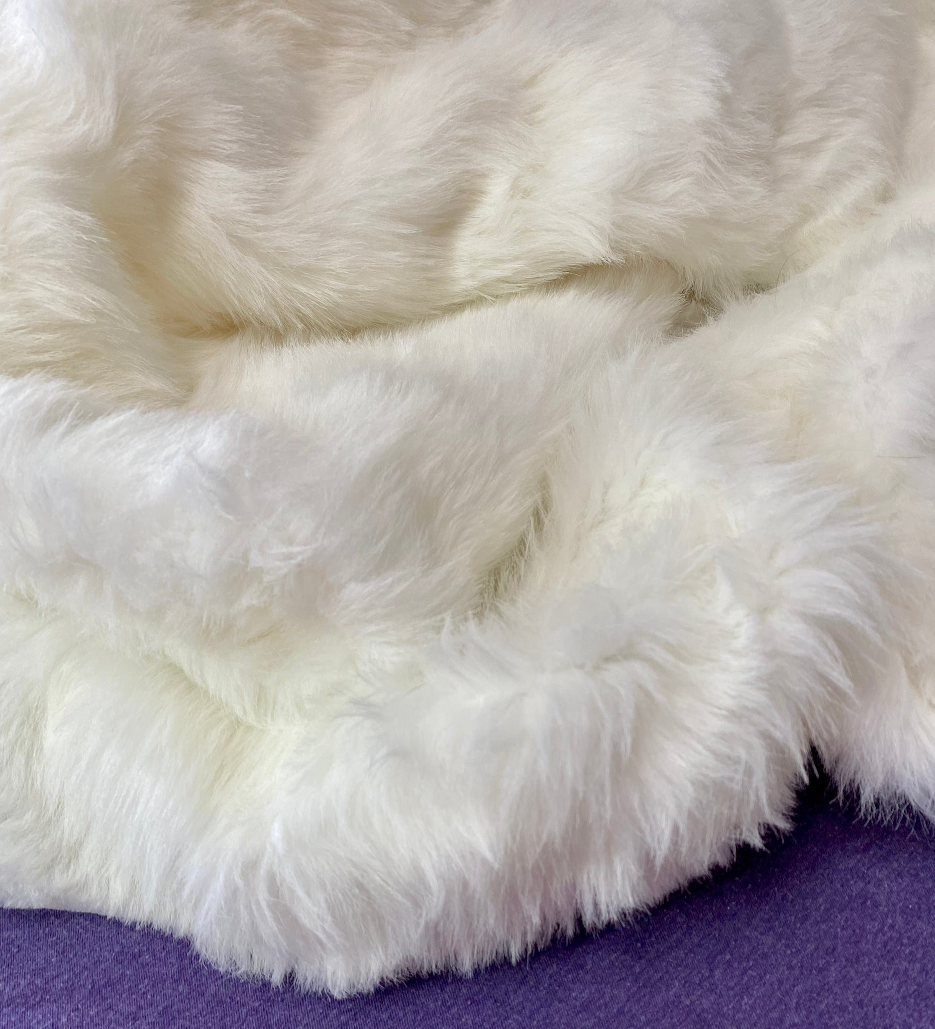 The Fabric Exchange Mohair 60 inch Faux Fur White Fabric by The Yard (f.e. )
