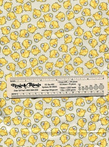 Wide eyed chicks cotton fabric Manufactured by Timeless Treasures Farm Pattern C5591 1+ yard of 43" wide