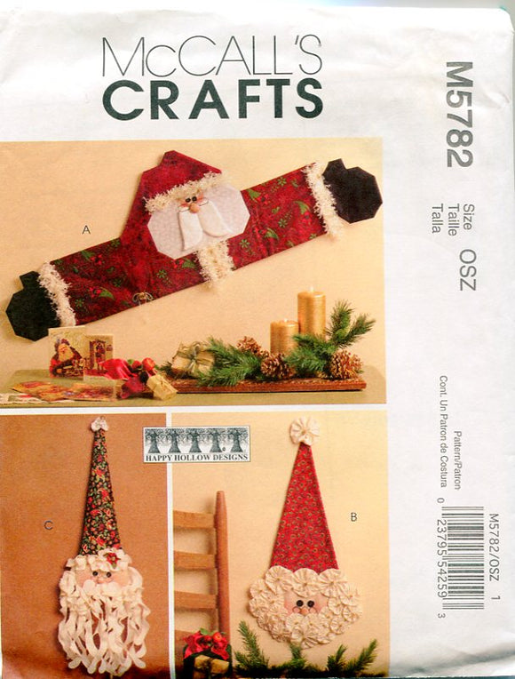 Christmas Home Decor Pattern McCalls Crafts: M5782