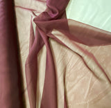 Burgundy/Purple Illusion Tulle  60" wide, very soft, By the yard