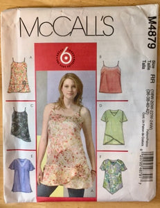 Woman's Summer Pullover Top McCall's 4879 Women's Petite Plus