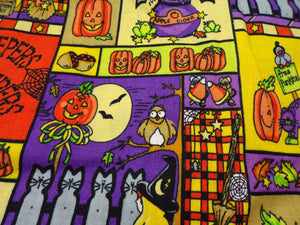 Jeepers Creepers Halloween Fabric by Spirit Industries 40" wide Sold by the yard Vintage OOP