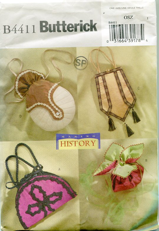 Making History Handbags Circa 1890-1910  Butterick 4411
