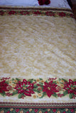 Double Border Fabric by Peggy Toole for Kaufman, Holiday Flourish 2 yard piece 56/57" wide