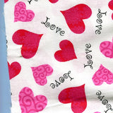 Love is in the Air: 4 pieces of 100% cotton with a Love theme, Each piece is 19" long and about 45" wide A bit more than 2 yards