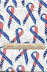 Vintage Proud American fabric by Marcus Bros Textiles,  100% Cotton, 45" wide, 1 yard, Light Hand, OOP