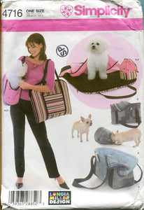 Simplicity 4716 Sewing Pattern for Pets by Longia Miller Design