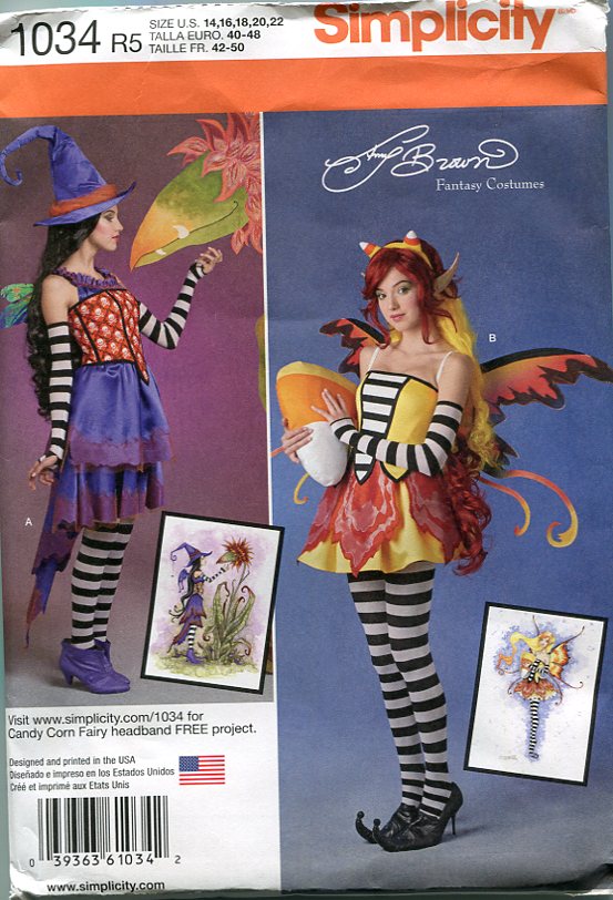 Halloween Costume Sewing Pattern: Simplicity 1034