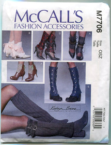 Steam Punk Spats Sewing Pattern designed by Kathryn Brenne Original McCalls 7706